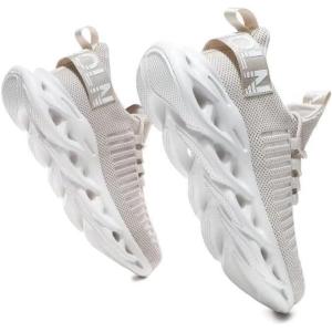 imageGSLMOLN Mens Slip on Breathable Walking Shoes Ultra Lightweight Casual Sport Gym Fashion SneakersGreyb