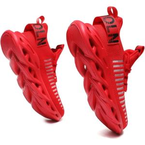 imageGSLMOLN Mens Slip on Breathable Walking Shoes Ultra Lightweight Casual Sport Gym Fashion SneakersRed2