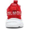 imageGSLMOLN Boys Girls Tennis Breathable Slip on Shoes School Casual WalkingRunning Sports Kids SneakersAred