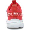 imageGSLMOLN Boys Girls Tennis Breathable Slip on Shoes School Casual WalkingRunning Sports Kids SneakersRedb
