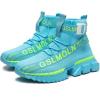 imageGSLMOLN Outdoor High Top Fashion Sneaker Mens Walking Footwear Casual ShoesSkyBlue 1