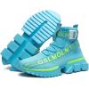 imageGSLMOLN Outdoor High Top Fashion Sneaker Mens Walking Footwear Casual ShoesSkyBlue 1