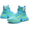 imageGSLMOLN Outdoor High Top Fashion Sneaker Mens Walking Footwear Casual ShoesSkyBlue 1
