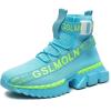 imageGSLMOLN Outdoor High Top Fashion Sneaker Mens Walking Footwear Casual ShoesSkyBlue 1