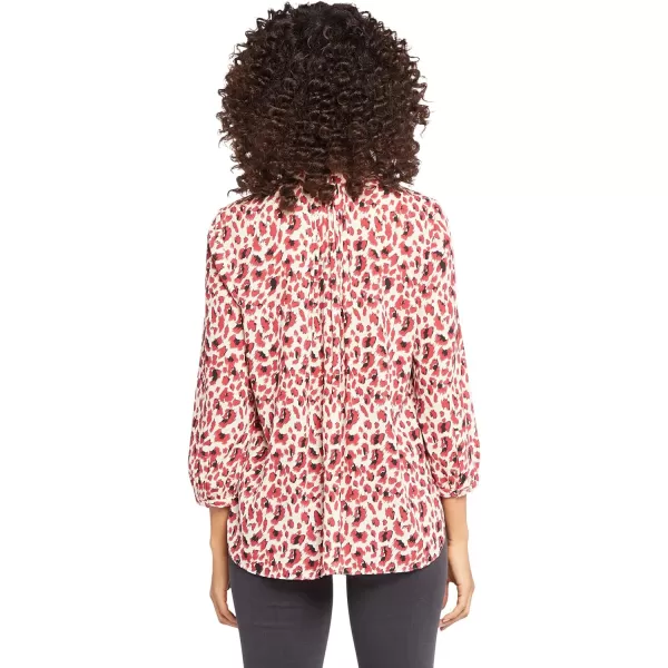 NYDJ Women's 3/4 Sleeve Pintuck Blouse