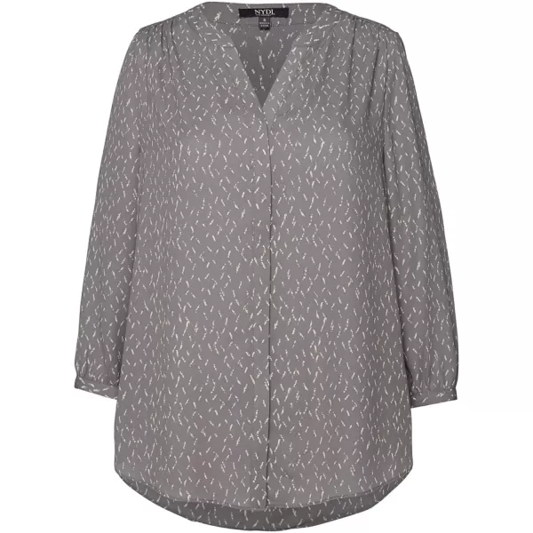 NYDJ Women's 3/4 Sleeve Pintuck Blouse