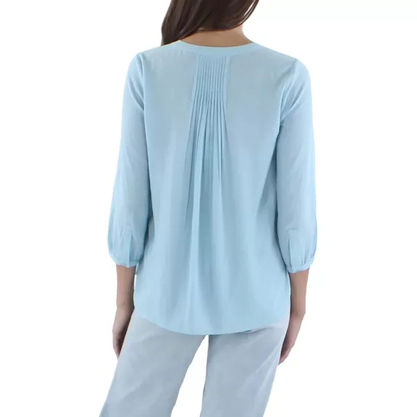 NYDJ Women's 3/4 Sleeve Pintuck Blouse