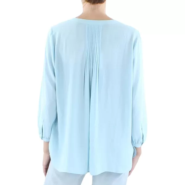 NYDJ Women's 3/4 Sleeve Pintuck Blouse