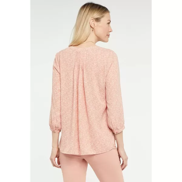 NYDJ Women's 3/4 Sleeve Pintuck Blouse