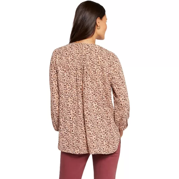 NYDJ Women's 3/4 Sleeve Pintuck Blouse