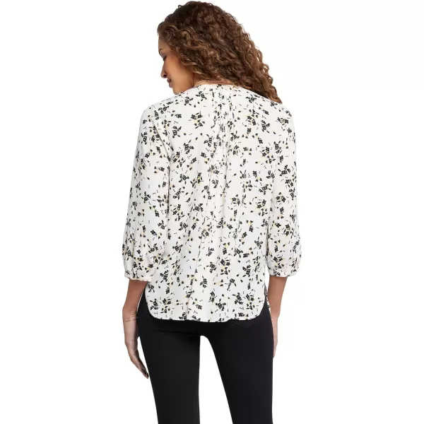 NYDJ Women's 3/4 Sleeve Pintuck Blouse