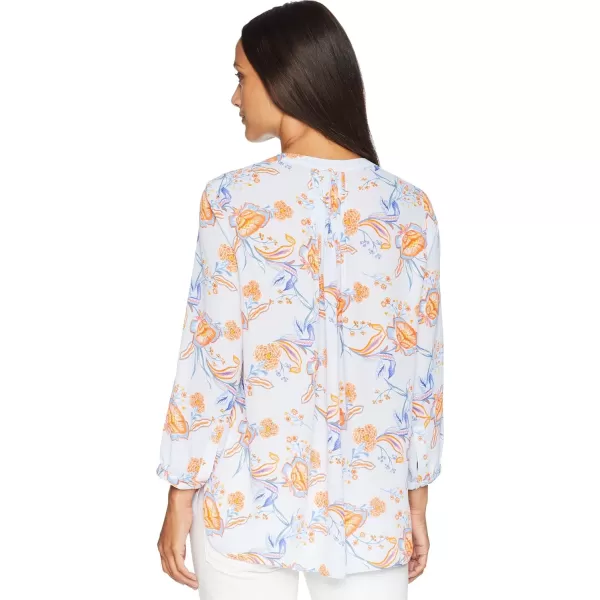 NYDJ Women's 3/4 Sleeve Pintuck Blouse