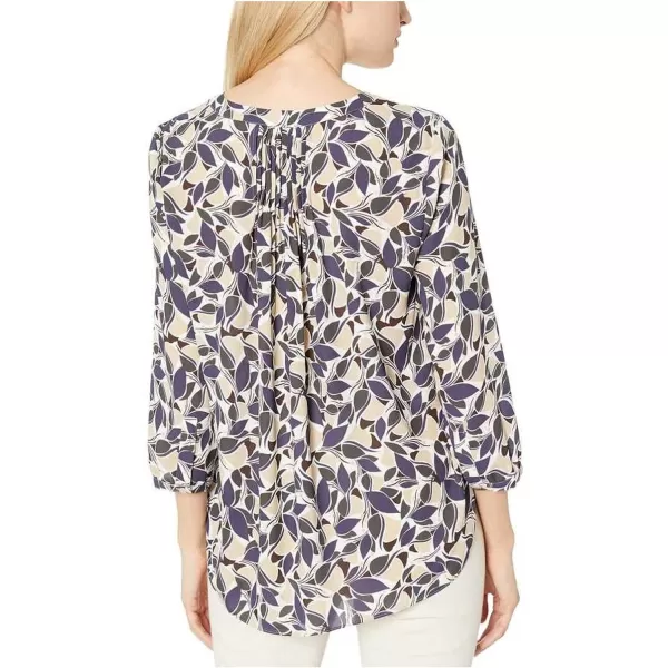 NYDJ Women's 3/4 Sleeve Pintuck Blouse