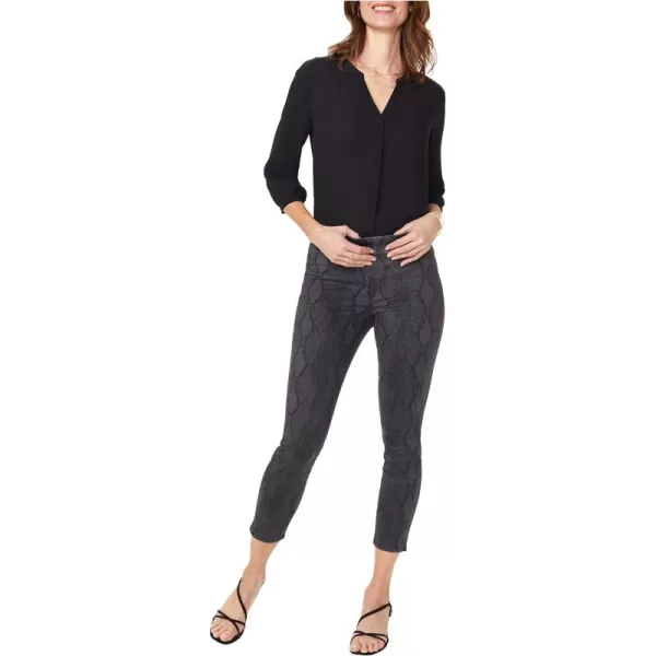 NYDJ Women's Misses Skinny Ankle Pull-on Jeans in Sateen with Slit