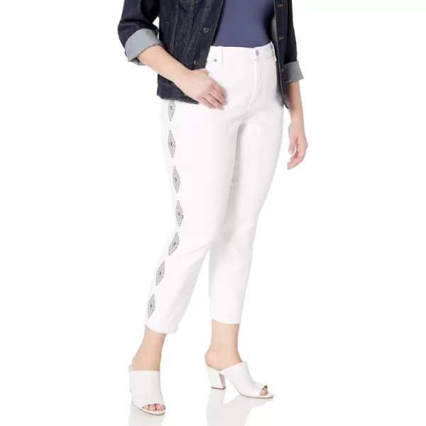 NYDJ Women's Plus Size Ami Ankle Jean with Embroidery