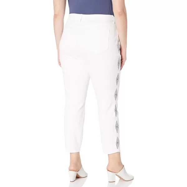 NYDJ Women's Plus Size Ami Ankle Jean with Embroidery