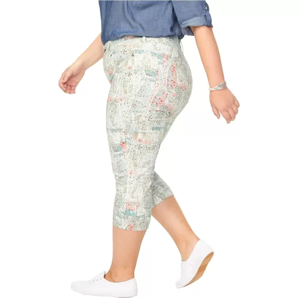 NYDJ Women's Plus Size Marilyn Straight Crop Jeans