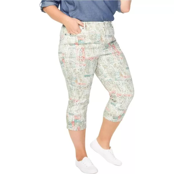 NYDJ Women's Plus Size Marilyn Straight Crop Jeans