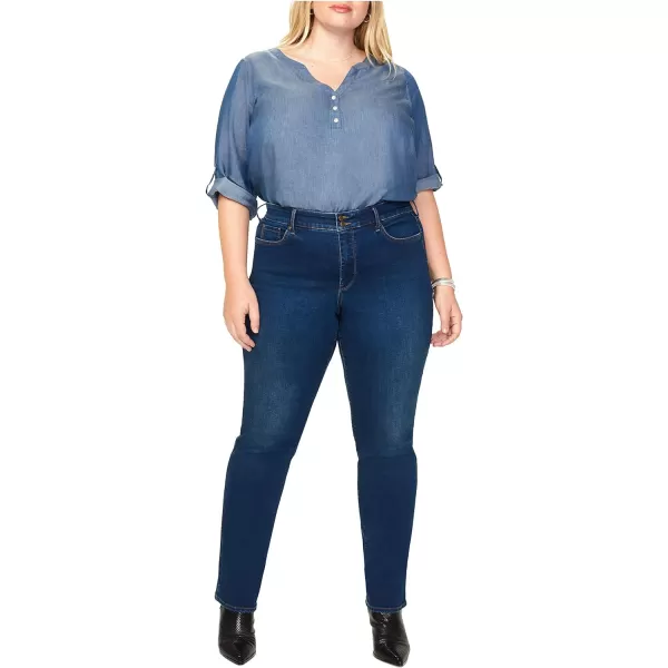 NYDJ Women's Plus Size Marilyn Straight Jeans