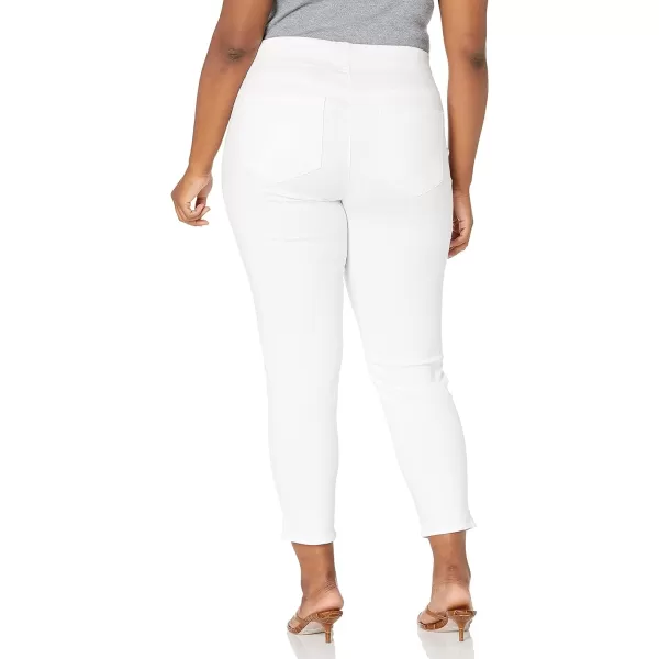 NYDJ Women's Plus Size Pull On Skinny Ankle Jean with Side Slit