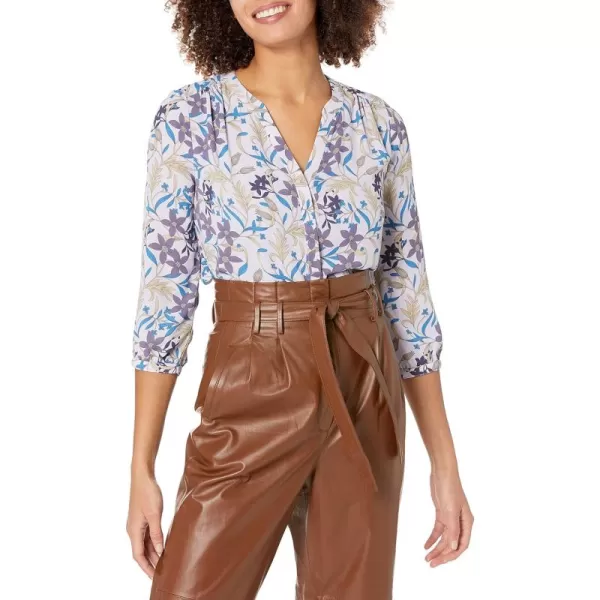 NYDJ Women’s&nbsp;Three-Quarter&nbsp;Sleeve Pintuck Blouse | Classic Lightweight&nbsp;Top