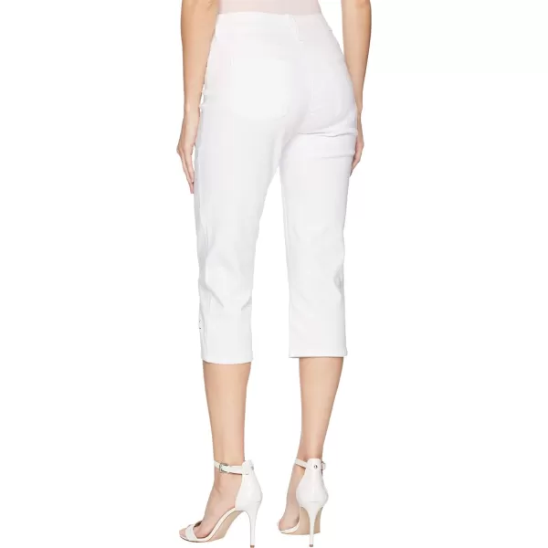 NYDJ Women's Marilyn Crop With Eyelet Embroidery Hem