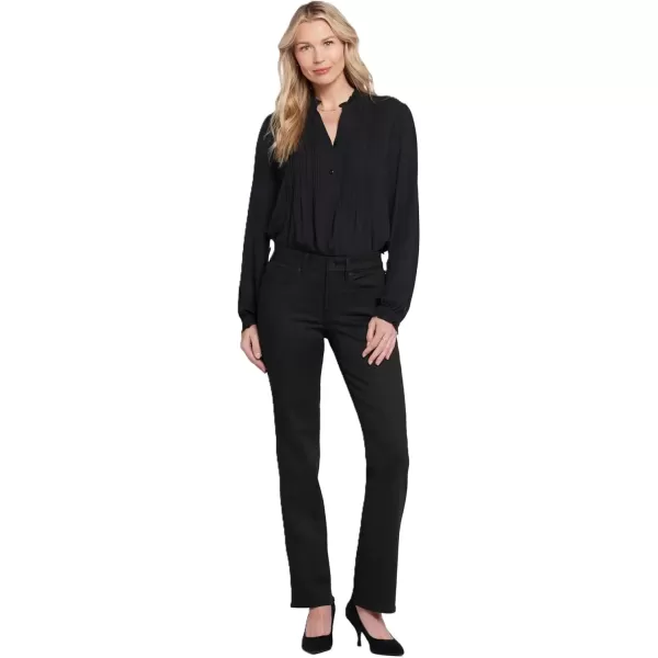 imageNYDJ Womens Marilyn Straight Denim JeanBlack Rinse