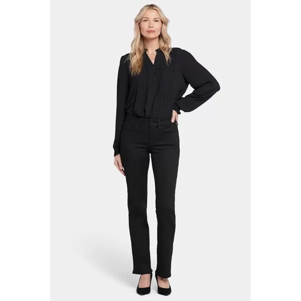 imageNYDJ Womens Marilyn Straight Denim JeanBlack Rinse
