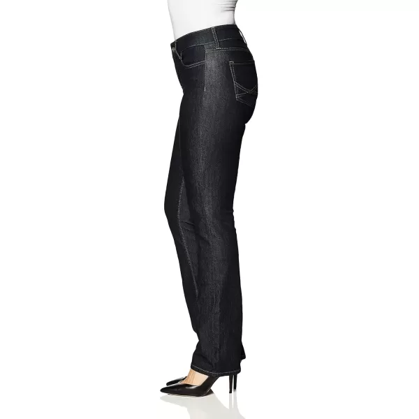 imageNYDJ Womens Marilyn Straight Denim JeanDark Enzyme Contrast Stitching