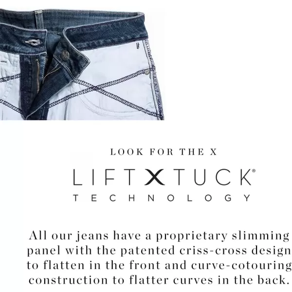 imageNYDJ Womens Marilyn Straight Denim JeanDark Enzyme Contrast Stitching