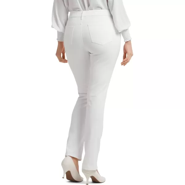 imageNYDJ Womens Marilyn Straight Denim JeanOptic White