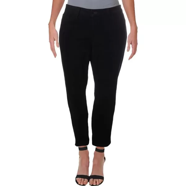imageNYDJ Womens Misses Marilyn StraightBlack  Pocket Stitch