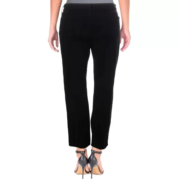 imageNYDJ Womens Misses Marilyn StraightBlack  Pocket Stitch