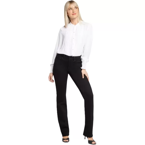 imageNYDJ Womens Petite Marilyn Straight JeanBlack