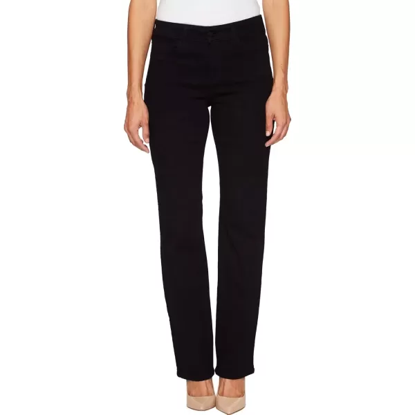 imageNYDJ Womens Petite Marilyn Straight JeanBlack 4333