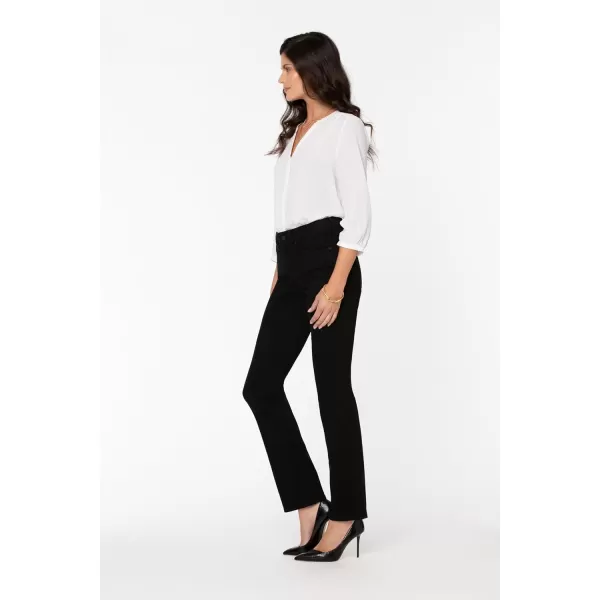 imageNYDJ Womens Petite Marilyn Straight JeanBlackBlack