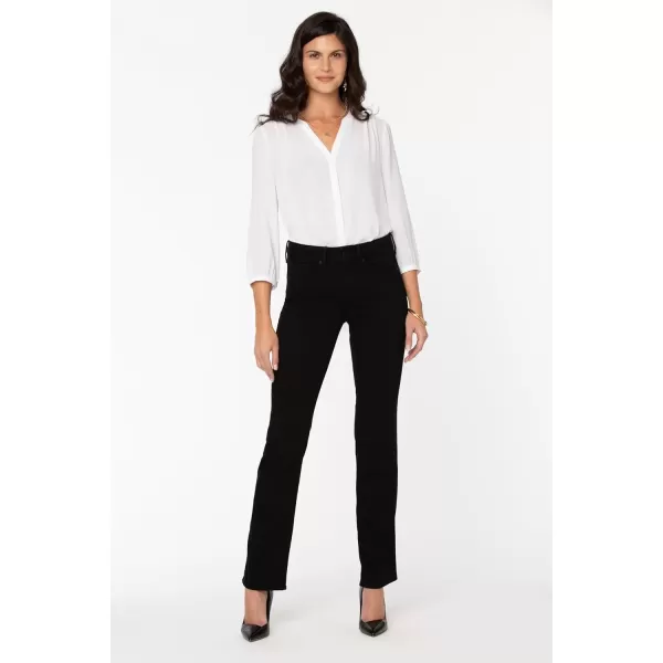 imageNYDJ Womens Petite Marilyn Straight JeanBlackBlack