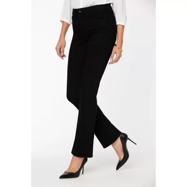 imageNYDJ Womens Petite Marilyn Straight JeanBlackBlack