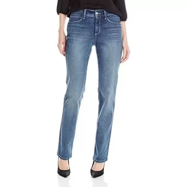 imageNYDJ Womens Petite Marilyn Straight JeanHeyburn Wash