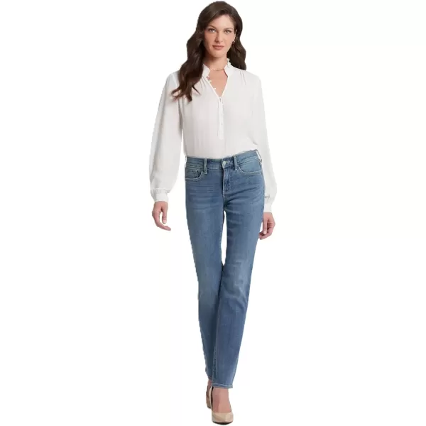imageNYDJ Womens Petite Marilyn Straight JeanHeyburn Wash Premium Denim