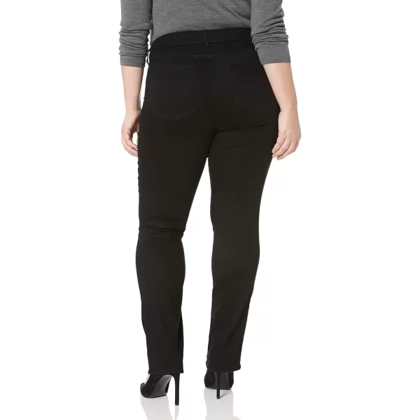 imageNYDJ Womens Plus Size Marilyn Straight Ankle Jeans  Slimming ampamp Flattering FitBlack 2299