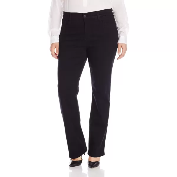imageNYDJ Womens Plus Size Marilyn Straight Ankle Jeans  Slimming ampamp Flattering FitBlack 4333