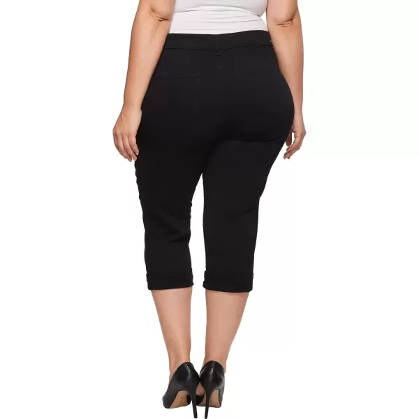 imageNYDJ Womens Plus Size Marilyn Straight Ankle Jeans  Slimming ampamp Flattering FitBlack