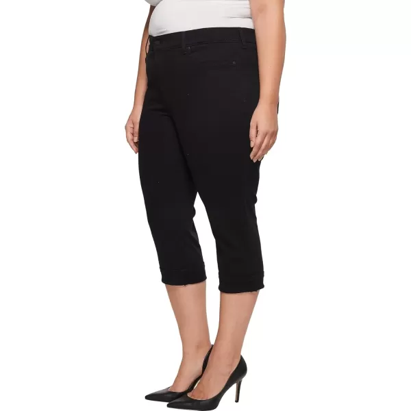 imageNYDJ Womens Plus Size Marilyn Straight Ankle Jeans  Slimming ampamp Flattering FitBlack