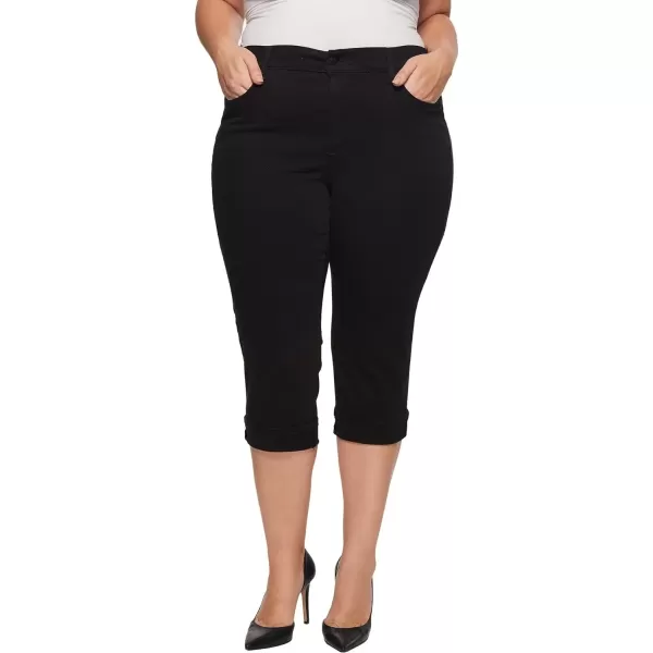 imageNYDJ Womens Plus Size Marilyn Straight Ankle Jeans  Slimming ampamp Flattering FitBlack