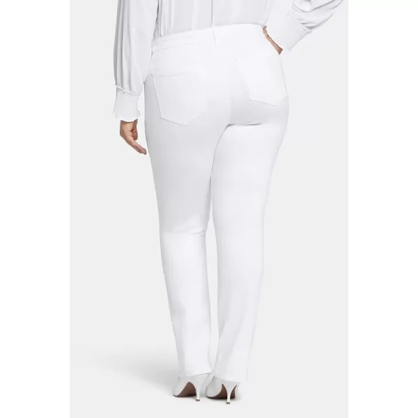 imageNYDJ Womens Plus Size Marilyn Straight Ankle Jeans  Slimming ampamp Flattering FitOptic White