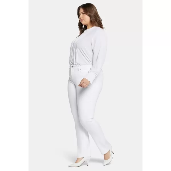 imageNYDJ Womens Plus Size Marilyn Straight Ankle Jeans  Slimming ampamp Flattering FitOptic White