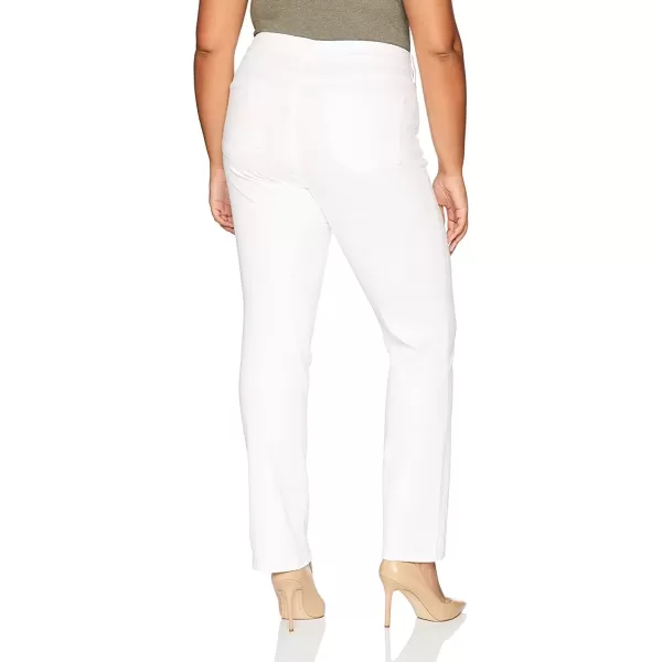 imageNYDJ Womens Plus Size Marilyn Straight Ankle Jeans  Slimming ampamp Flattering FitWhite