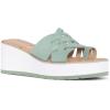 imageNYDJ Womens Reesie Wedge SandalJade