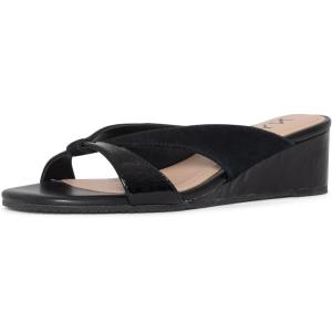 imageNYDJ Womens Contessa Wedge SandalBlack